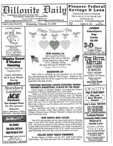 Wednesday, February 14, 2018