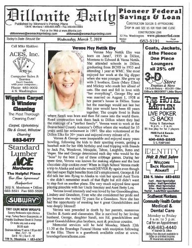 Wednesday, March 7, 2018
