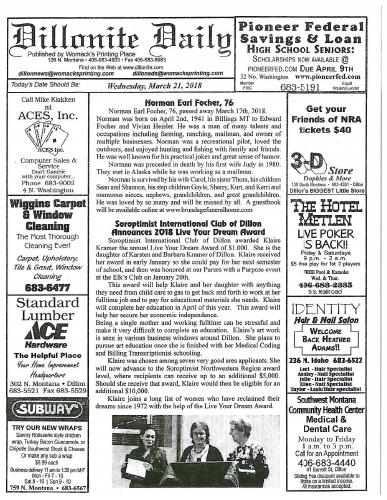Wednesday, March 21, 2018