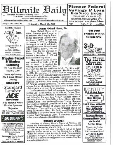 Wednesday, March 28, 2018
