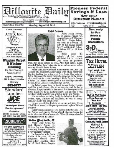 Monday, August 20, 2018