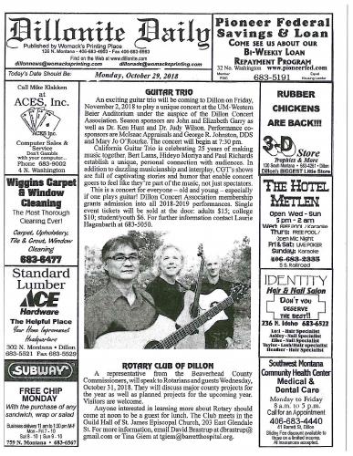 Monday, October 29, 2018
