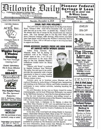 Tuesday, December 4, 2018
