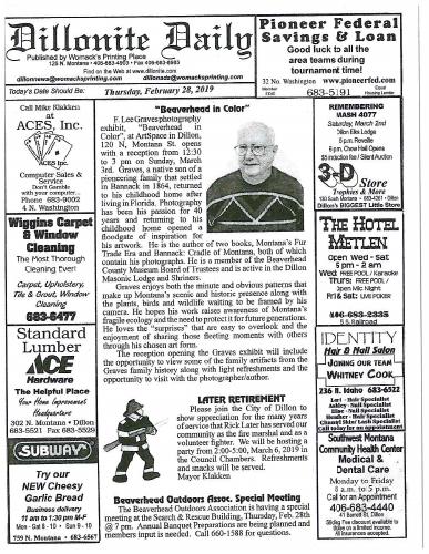 Thursday, February 28, 2019