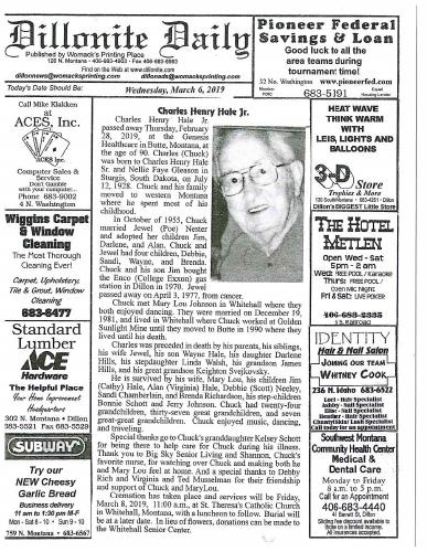 Wednesday, March 6, 2019