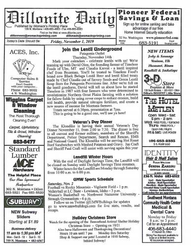 Friday, November 1, 2019