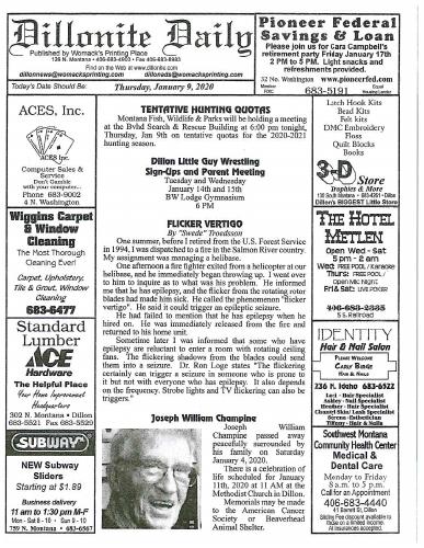 Thursday, January 9, 2020