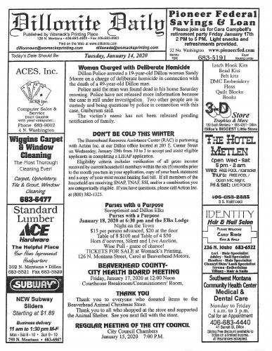 Tuesday, January 14, 2020