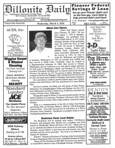 Wednesday, March 4, 2020