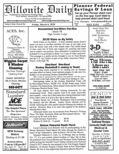 Friday, March 6, 2020