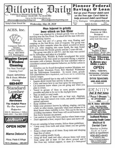 Wednesday, May 20, 2020