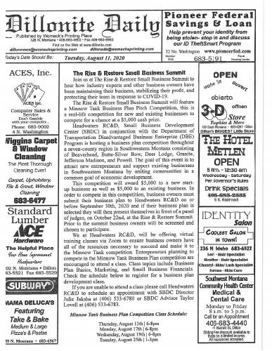 Tuesday, August 11, 2020