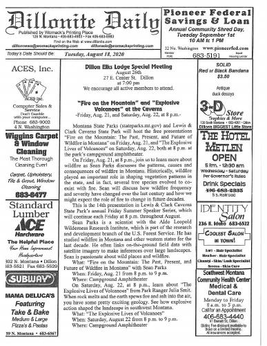 Tuesday, August 18, 2020
