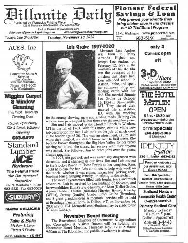 Tuesday, November 10, 2020