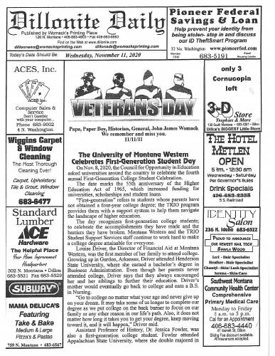 Wednesday, November 11, 2020
