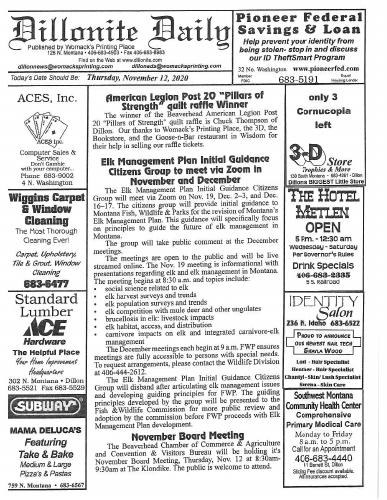 Thursday, November 12, 2020