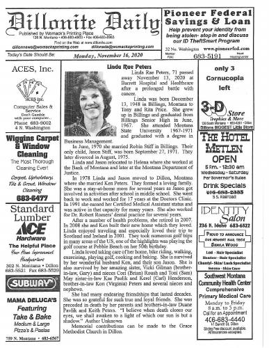 Monday, November 16, 2020