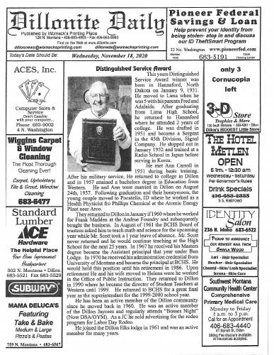 Wednesday, November 18, 2020