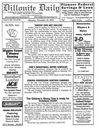 Monday, November 30, 2020