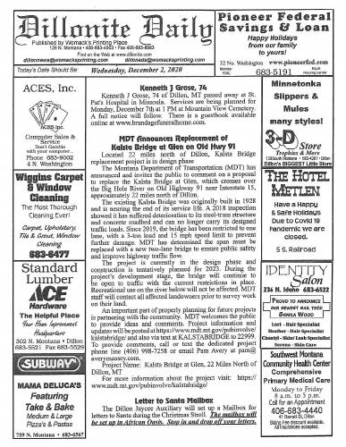 Wednesday, December 2, 2020