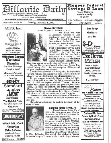 Tuesday, December 8, 2020