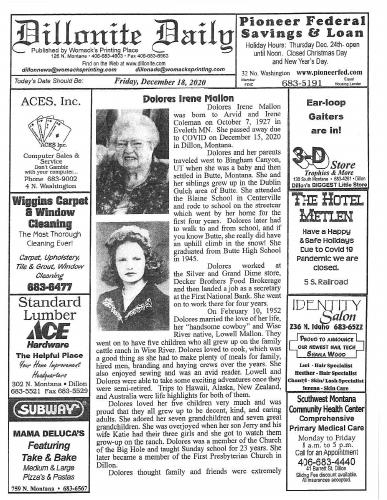 Friday, December 18, 2020