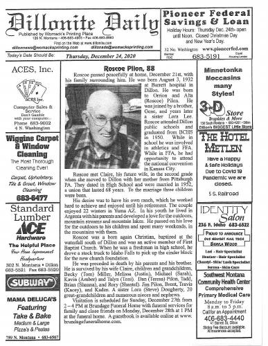 Thursday, December 24, 2020