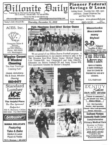Thursday, December 31, 2020