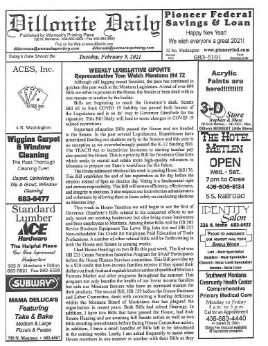 Tuesday, February 9, 2021