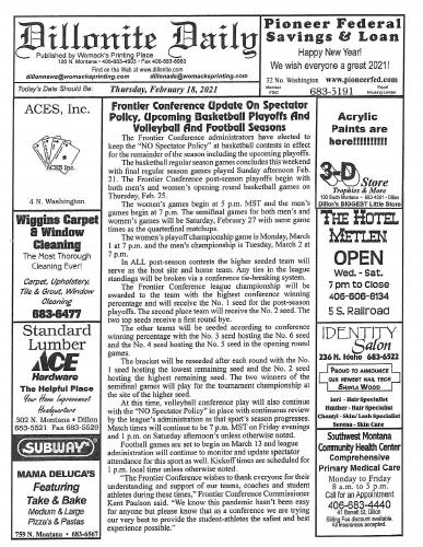 Thursday, February 18, 2021