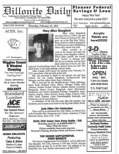 Thursday, February 25, 2021