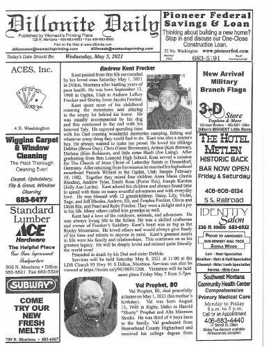 Wednesday, May 5, 2021
