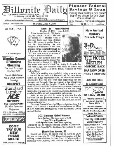 Thursday, June 3, 2021