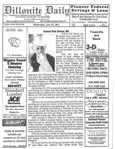 Wednesday, June 16, 2021