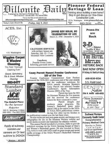 Friday, July 9, 2021