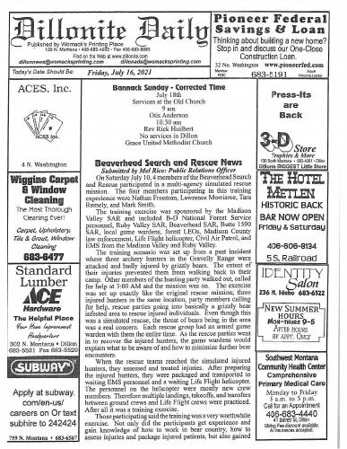 Friday, July 16, 2021