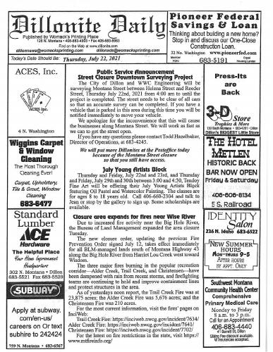 Thursday, July 22, 2021