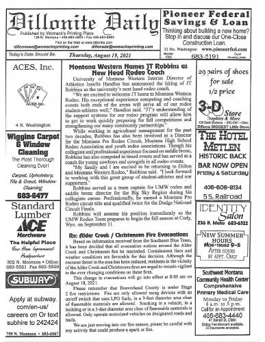 Thursday, August 19, 2021
