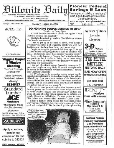 Monday, August 23, 2021