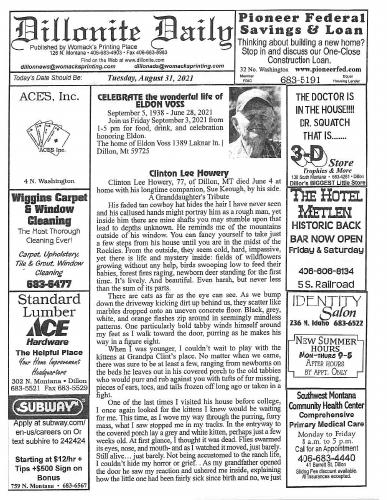 Tuesday, August 31, 2021