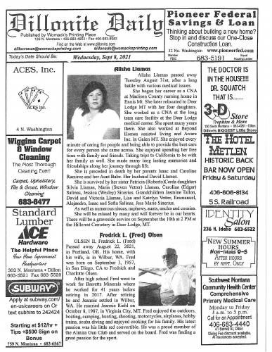 Wednesday, September 8, 2021