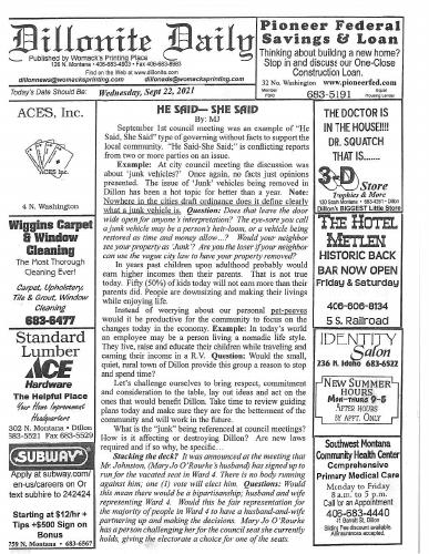 Wednesday, September 22, 2021