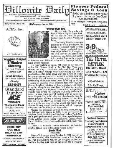 Wednesday, October 6, 2021