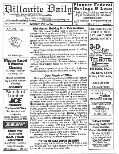 Thursday, October 7, 2021