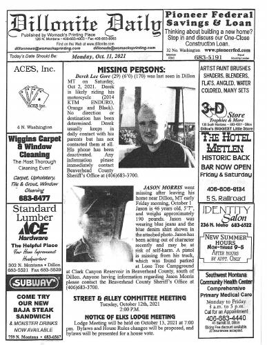 Monday, October 11, 2021