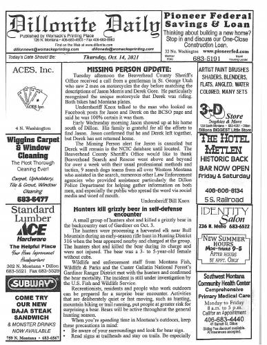 Thursday, October 14, 2021