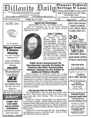 Friday, October 15, 2021