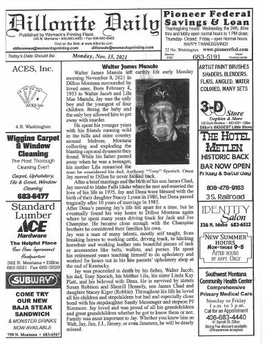 Monday, November 15, 2021