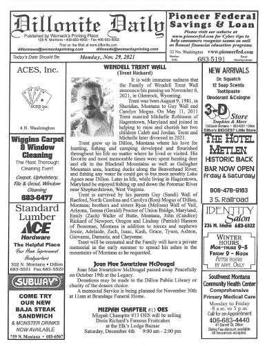 Monday, November 29, 2021