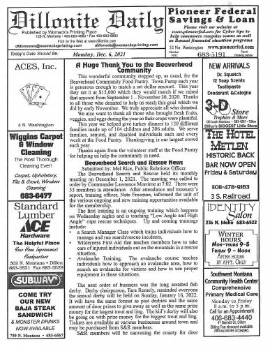 Monday, December 6, 2021
